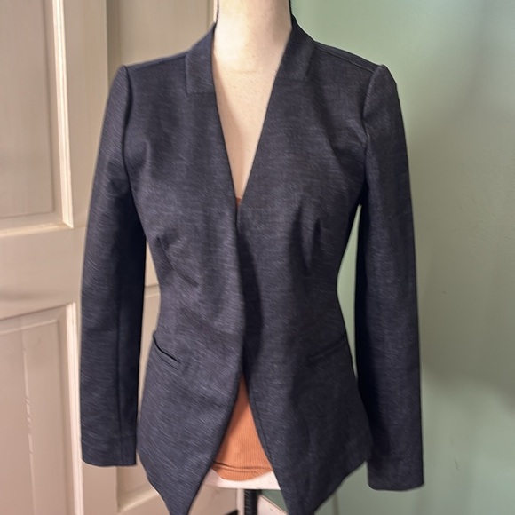 New women’s Sz S Apt 9 black open down business casual stretch blazer top - Picture 9 of 11